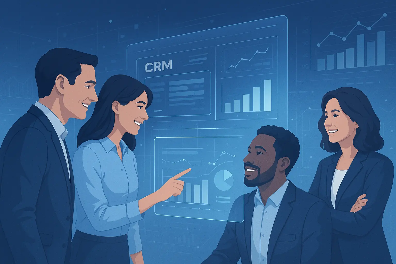 Aperto de mãos em reunião de negócios com tablet exibindo o dashboard LeadTrack